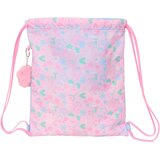  Nahrbtnik s trakovi BlackFit8 Smile Modra Roza 35 x 40 x 1 cm | Shoptok.si