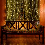  LED svjetlosna zavjesa – 200 LED lampica, toplo bijela | shoptok.hr