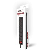Max produžni kabel s prekidačem, MPS-106SB-1.4M, 6 utičnica 1.4 m, crni Cijene
