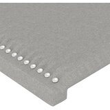 LED uzglavlje svjetlosivo 147 x 16 x 118/128 cm od tkanine | shoptok.hr