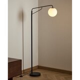 Kave Home Bela/črna stoječa svetilka s steklenim senčilom (višina 164 cm) Eilo – | Shoptok.si