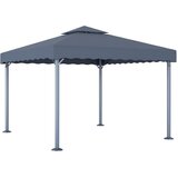 vidaXL paviljon 300x300 cm antraciten aluminij | Shoptok.si