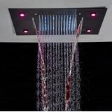 EYN Luksuzni podometni LED tuš sistem | Termostatski tuš PT8899 — Brušeno zlato | Shoptok.si