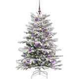 vidaXL Umjetno božićno drvce s nogom Bijelo 150 cm PE i PVC | shoptok.hr