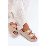 Boto Foam Women's Platform Slippers Dark Beige Falowena | shoptok.hr