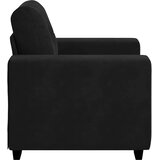SOFA fotelja crna 100x78x80 cm baršun | shoptok.hr