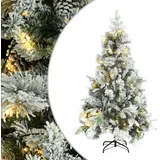 Led božićno drvce sa snijegom i češerima 195 cm PVC i PE