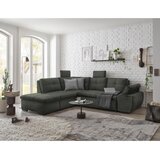 CARRYHOME KOTNA SEDEŽNA GARNITURA, mikrovelur temno zelena | Shoptok.si