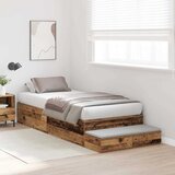  Krevet s ladicama s ladicama Staro drvo 80 cm Konstruirano drvo | Shoptok.si