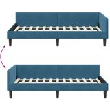 vidaXL Krevetni okvir sa kutnim dizajnom Plava 80 x 200 cm | shoptok.hr