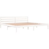  Okvir za krevet od masivnog drva bijeli 200 x 200 cm | shoptok.hr