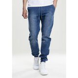 Urban Classics Knitted Denim Jogpants blue washed Cene