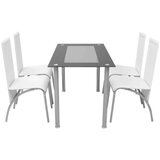  Petodijelni Set Blagovaonskog Namještaja Bijeli | shoptok.hr
