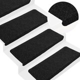vidaXL Samolepilne podloge za stopnice 30 kosov črna 65x24,5x3,5 cm | Shoptok.si