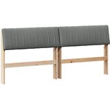  Tapecirani uzglavlje Tamno siva 180 cm Čvrsto borovo drvo | shoptok.hr