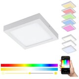 Eglo 33316 - led rgbw prigušiva stropna svetiljka fueva-c LED/15,6W/230V 22,5x22,5cm bela | Eponuda.com