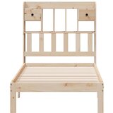  Krevet s regalom za knjige bez madraca 75x190 cm borovina | shoptok.hr