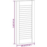 Vrata ormarića Louvred Dizajn 4 kom bijela 61 5x29 5 cm | shoptok.hr