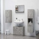 vidaXL Kopalniško ogledalo betonsko sivo 60x10,5x45 cm iverna plošča | Shoptok.si