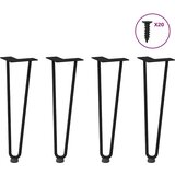 vidaXL ukosnice noge za stol 4 kom crne 42 cm čvrstog čelik | shoptok.hr