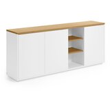 Kave Home Bela komoda v hrastovem dekorju 180x75x36 cm Abilen – | Shoptok.si