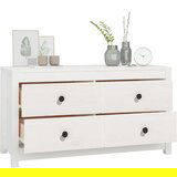  TV omarica bela 100x40x54 cm trdna borovina, (20654684) | Shoptok.si