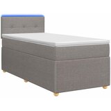  Boxspring krevet s madracem Sivosmeđa 90 x 200 cm Tkanina | shoptok.hr