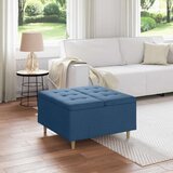  Stolica s dugmadi s jastukom Plava 80 x 80 x 45 cm tkanina | shoptok.hr