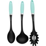 Kondela TEMPO-KAHON, set nožev in kuhinjskega orodja, 10 kos, v stojalu, neomint | Shoptok.si
