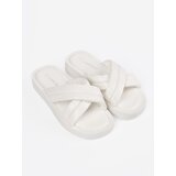 Shelvt White women's platform flip-flops | Shoptok.si
