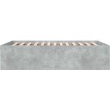  Okvir kreveta boja betona 135 x 190 cm od konstruiranog drva | shoptok.hr