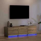 TV omarica z LED Umetni hrast 140 x 34 x 40 cm Konstruiran les, (5000202741) | Shoptok.si