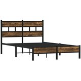  Okvir kreveta bez madraca s uzglavljem boja hrasta 120x200 cm | shoptok.hr