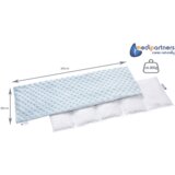 Medi Partners Thermophor with cherry seeds large 20x60 – 5 chambers Minky – Light blue | ePonuda.com