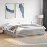  Okvir za krevet boja hrasta 200x200 cm od konstruiranog drva | shoptok.hr