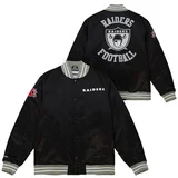 las vegas raiders mitchell & ness heavyweight satin jakna