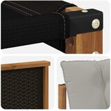 Set vanjskih sofa 7 kom. Prirodna i svjetlosiva | shoptok.hr