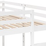  Trostruki krevet na kat bijeli 200x200/80x200 cm od borovine | shoptok.hr