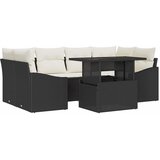 Sjedeća garnitura za vrt 7 kom. Crna poliratan Siva 100 x 55 x 73 cm | shoptok.hr