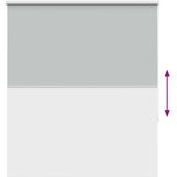 vidaXL Rolo zavjesa Blackout svijetlo siva 140x150 cm Širina tkanine | shoptok.hr