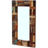  Ogledalo od masivnog obnovljenog drva 80 x 50 cm | shoptok.hr