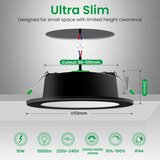 ALUSSO 6x 113mm vgradni LED reflektor - 10 W | Shoptok.si