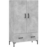 Maison Chic Visoka omara - Komoda - Predalnik betonsko siva 69,5x31x115 cm inženirski les, (21719887) Cene