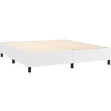 vidaXL box spring postelja z vzmetnico bel 160x200 cm umetno usnje, (20900946) | Shoptok.si