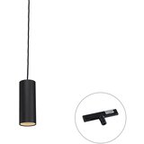QAZQA Design hanglamp zwart incl. rail adapter 1-fase - Slimline Tubo u