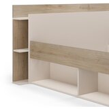 Marckeric Bijeli/u prirodnoj boji bračni krevet u dekoru hrasta s prostorom za odlaganje bez podnice 160x200 cm Albo – | shoptok.hr