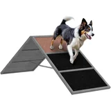 Oprema za agility most za pse z nedrsečo površino, siva, (5000240048)