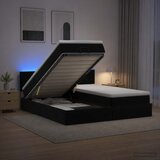  Krevet od pjene s madracem i LED-om Crna 160 x 200 cm Baršun | shoptok.hr