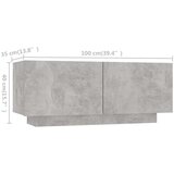 vidaXL TV ormarić s LED svjetlima siva boja betona 260 x 35 x 40 cm | shoptok.hr