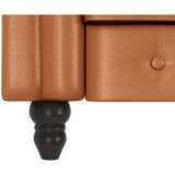 Støraa Konjak smeđa chesterfield fotelja od imitacije kože Felix – | shoptok.hr